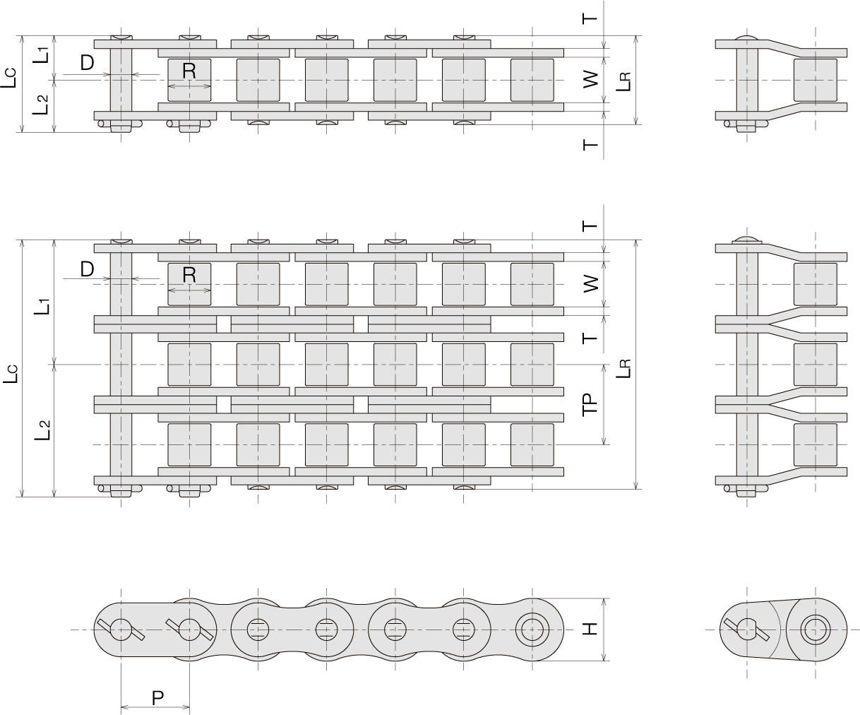 ANSI Single Pitch